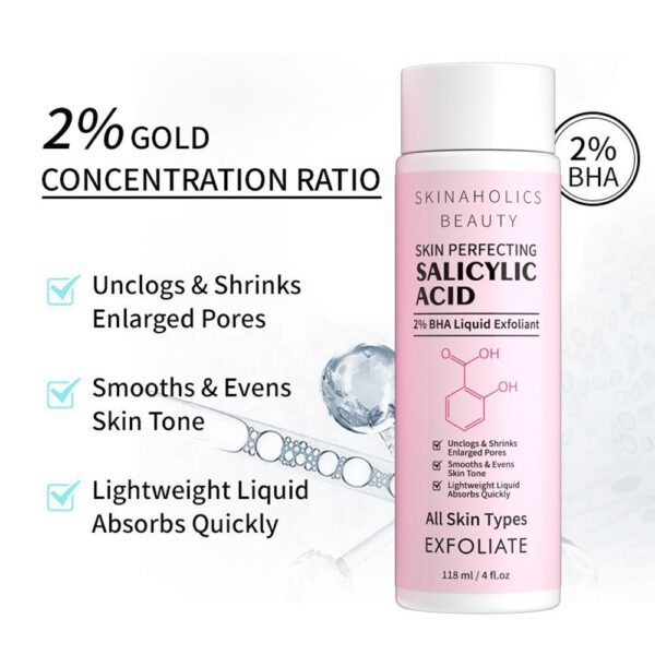 2% BHA Salicylic Acid Liquid Exfoliant Cleanser PH Balanced Unclogs pores 118ml - The World's Best Online Tretinoin Store